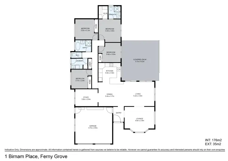 Floorplan of Homely house listing, 1 Birnam  Place, Ferny Grove QLD 4055