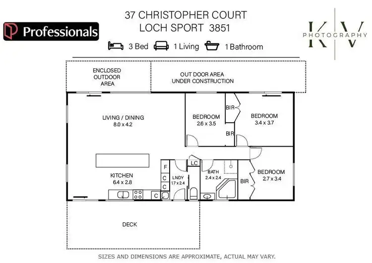 Floorplan of Homely house listing, 37 Christopher Court, Loch Sport VIC 3851
