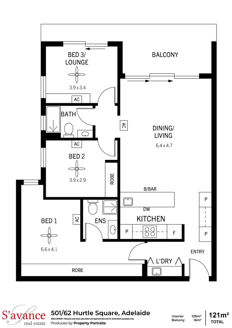 Floorplan of Homely apartment listing, 501/62 Hurtle Square, Adelaide SA 5000