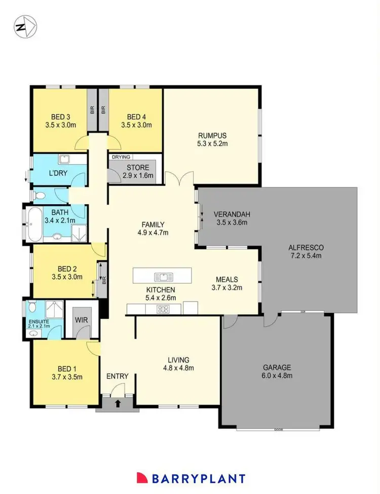 Floorplan of Homely house listing, 36 Alfredton Drive, Alfredton VIC 3350