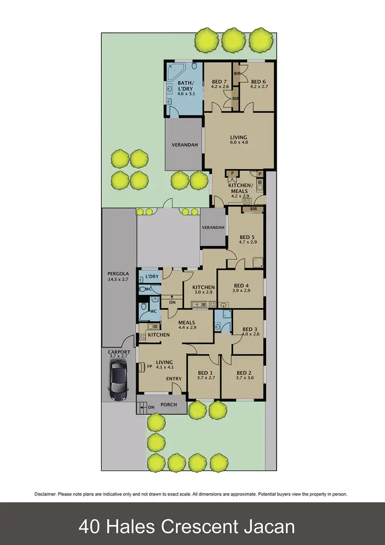 Floorplan of Homely house listing, 40 Hales Crescent, Jacana VIC 3047