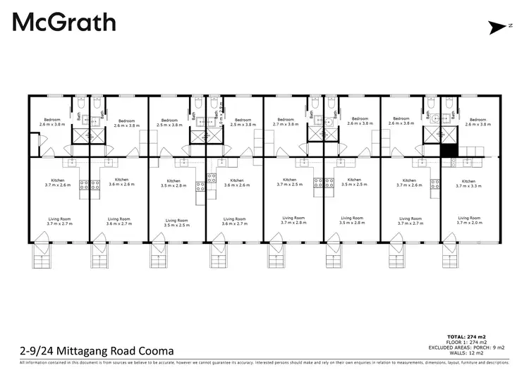 Floorplan of Homely block of units listing, 2-9/24 Mittagang Road, Cooma NSW 2630