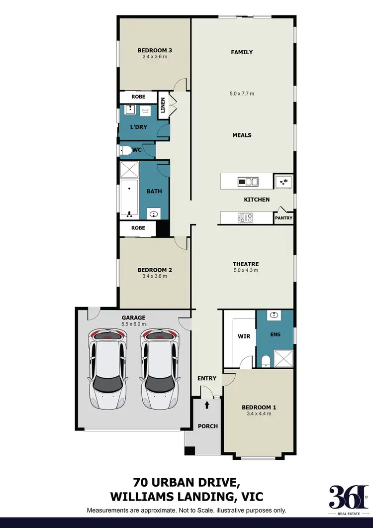 Floorplan of Homely house listing, 70 Urban Drive, Williams Landing VIC 3027