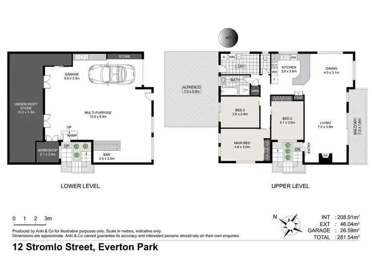 Floorplan of Homely house listing, 12 Stromlo Street, Everton Park QLD 4053