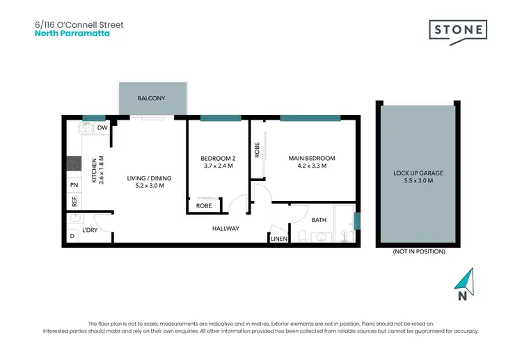 Floorplan of Homely apartment listing, 6/116 O'Connell Street, North Parramatta NSW 2151