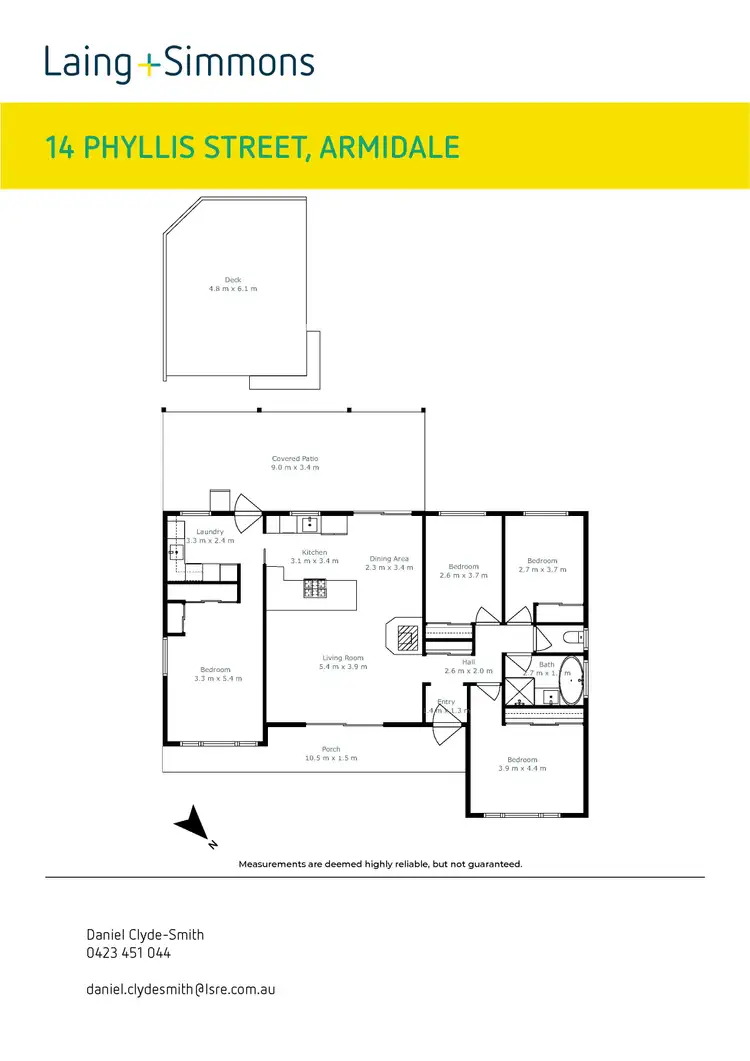Floorplan of Homely house listing, 14 Phyllis Crescent, Armidale NSW 2350