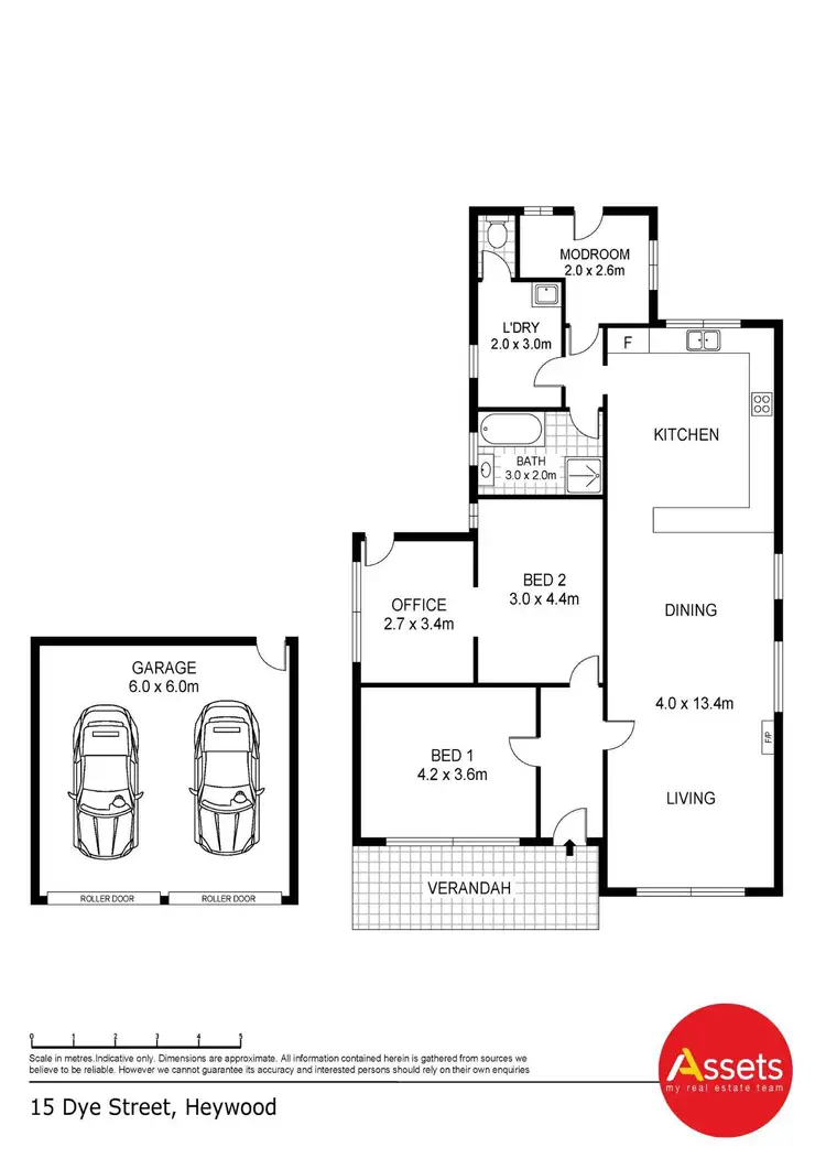 Floorplan of Homely house listing, 15 Dye Street, Heywood VIC 3304