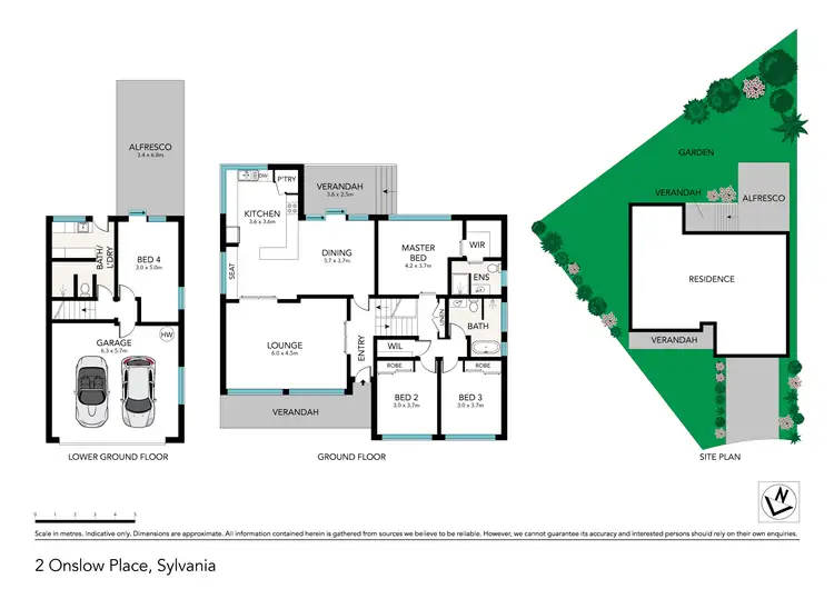 Floorplan of Homely house listing, 2 Onslow Place, Sylvania NSW 2224