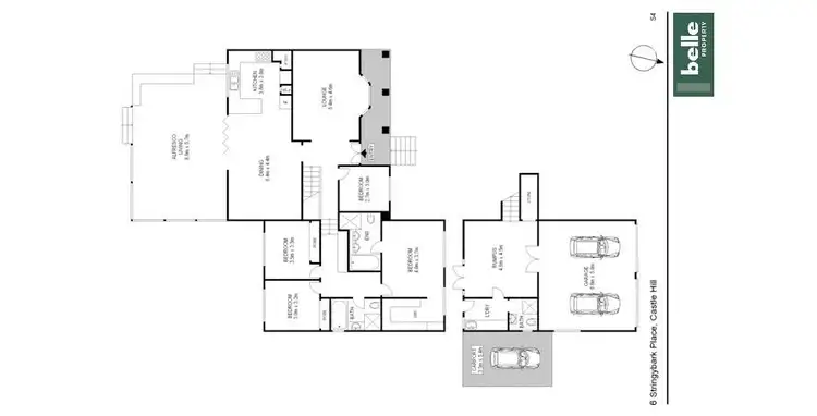 Floorplan of Homely house listing, 6 Stringybark Place, Castle Hill NSW 2154