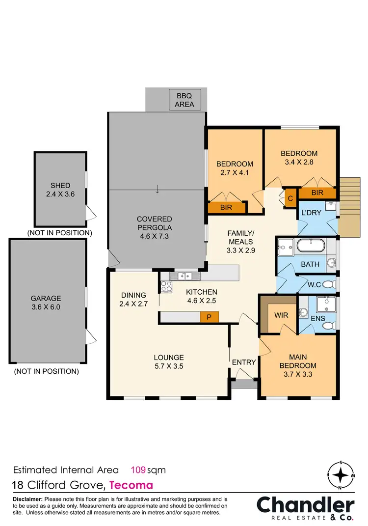 Floorplan of Homely house listing, 18 Clifford Grove, Tecoma VIC 3160