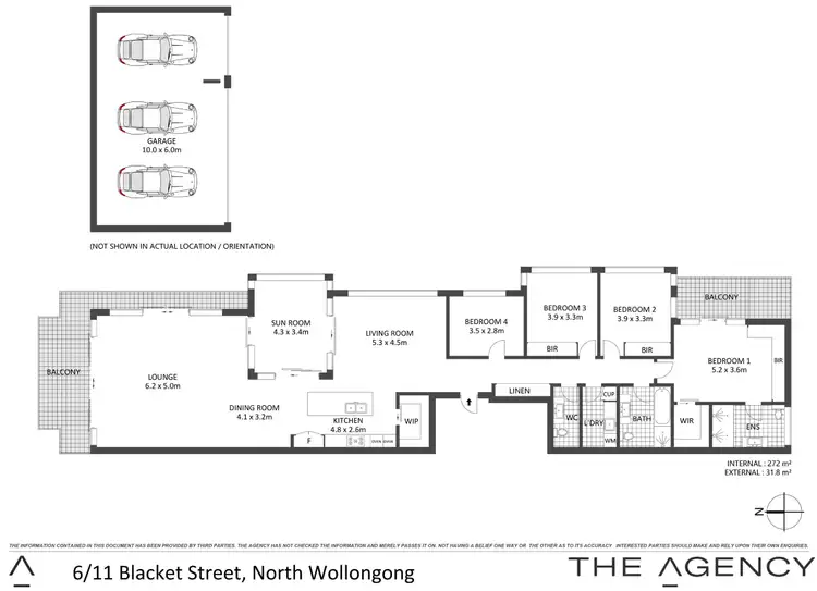 Floorplan of Homely apartment listing, 6/11 Blacket Street, North Wollongong NSW 2500