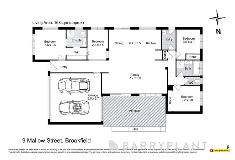 Floorplan of Homely house listing, 9 Mallow Street, Brookfield VIC 3338
