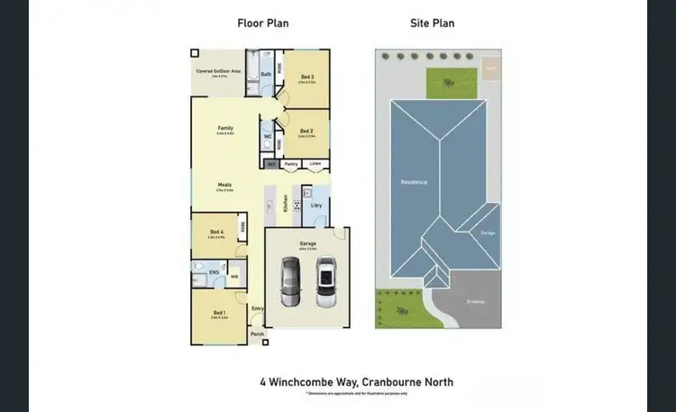 Floorplan of Homely house listing, 4 Winchcombe Way, Cranbourne North VIC 3977