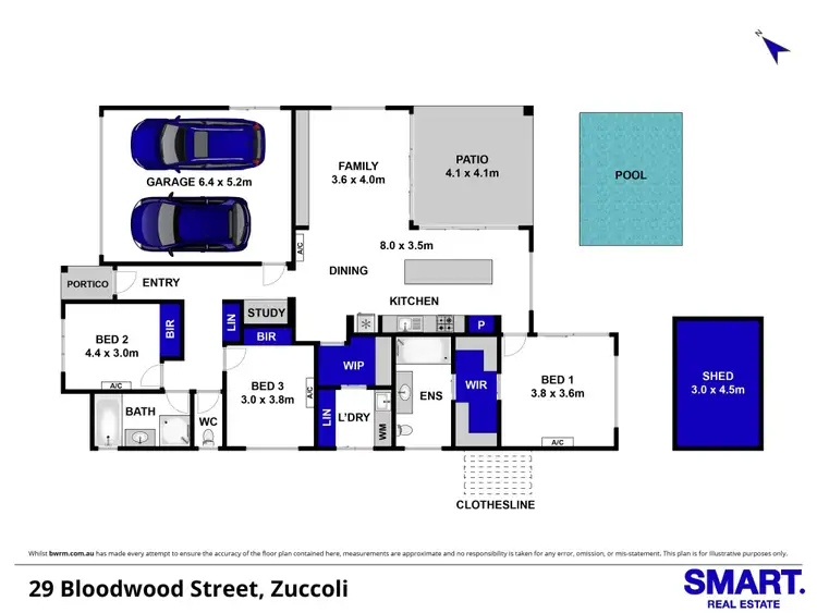 Floorplan of Homely house listing, 29 Bloodwood Street, Zuccoli NT 832