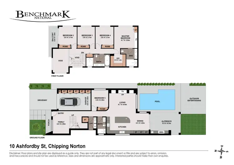 Floorplan of Homely house listing, 10 Ashfordby Street, Chipping Norton NSW 2170