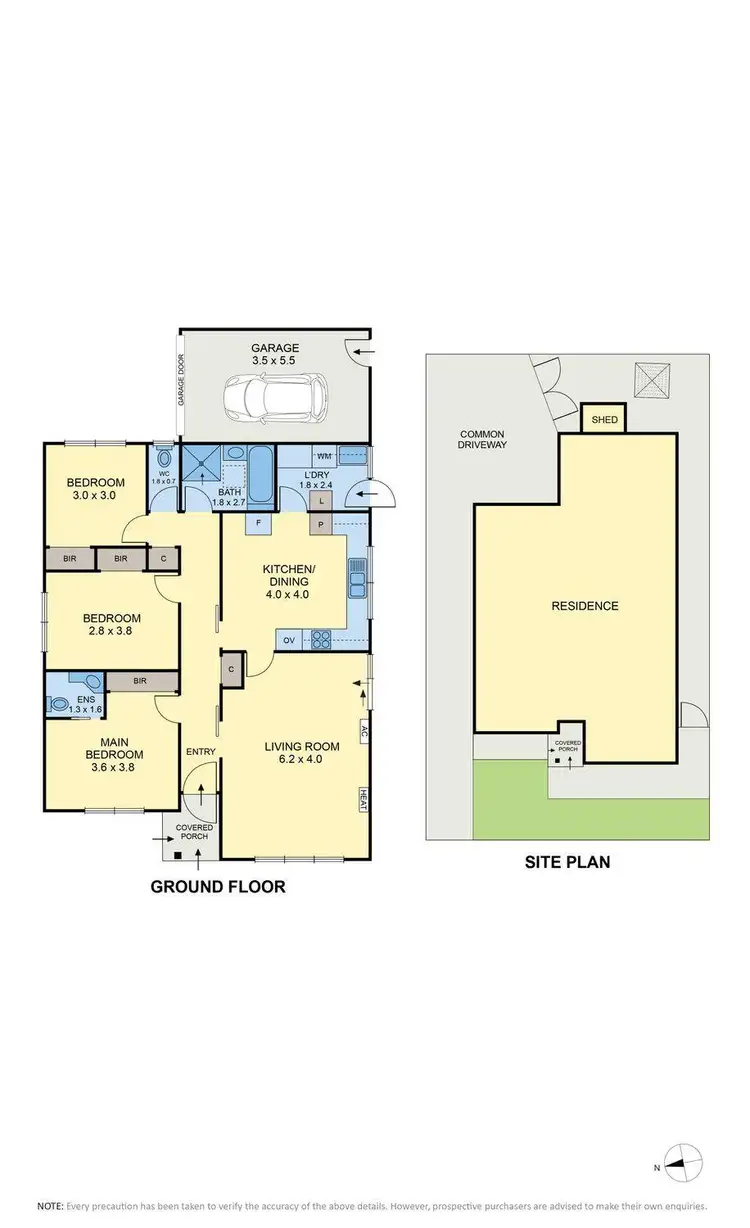 Floorplan of Homely villa listing, 1/14 Gilbertson Street, Essendon VIC 3040