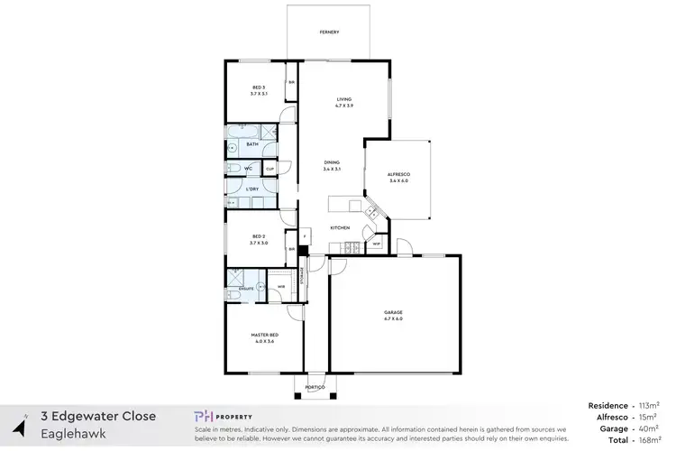 Floorplan of Homely house listing, 3 Edgewater Close, Eaglehawk VIC 3556