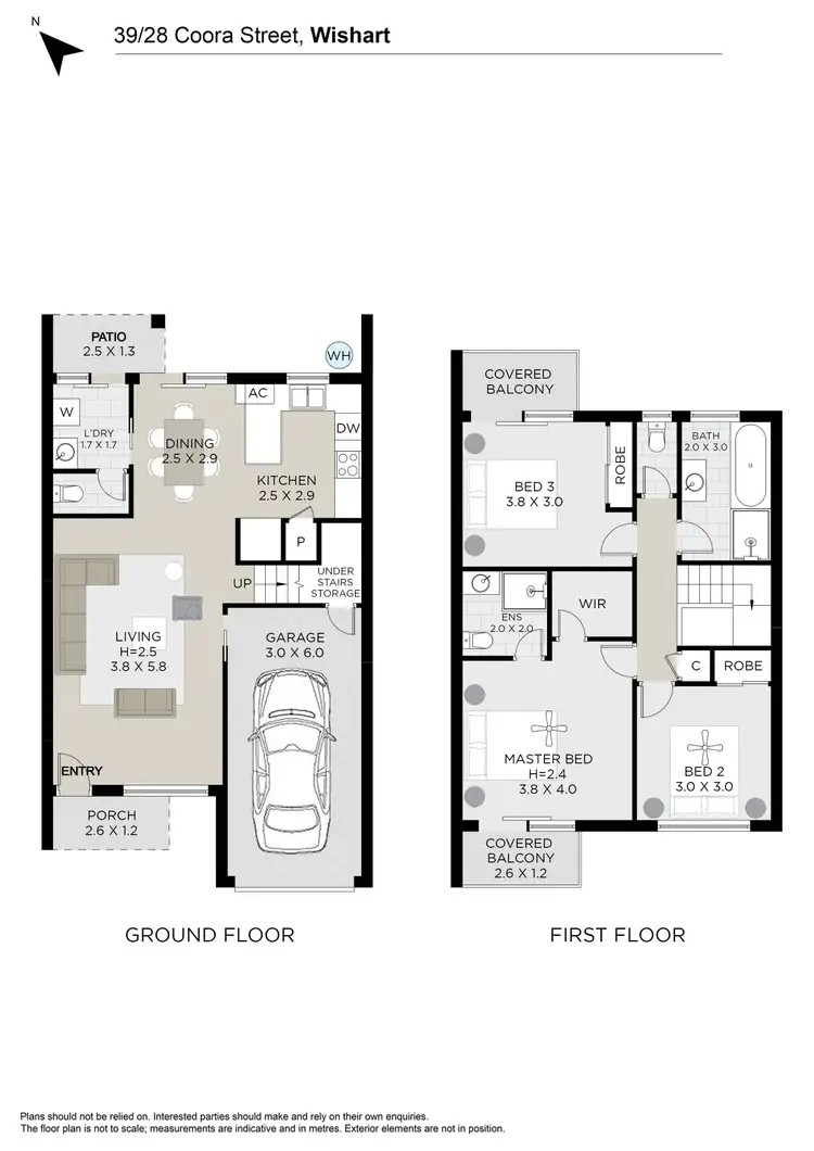 Floorplan of Homely townhouse listing, 39/28 Coora Street, Wishart QLD 4122