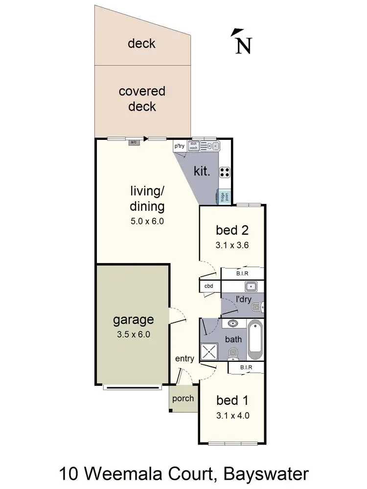 Floorplan of Homely house listing, 10 Weemala Court, Bayswater VIC 3153