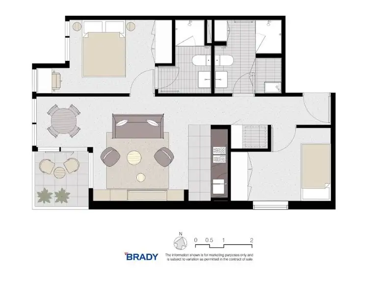 Floorplan of Homely apartment listing, 4306/500 Elizabeth Street, Melbourne VIC 3000