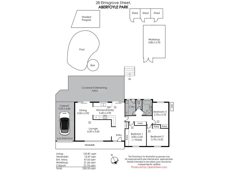 Floorplan of Homely house listing, 28 Elmgrove Street, Aberfoyle Park SA 5159
