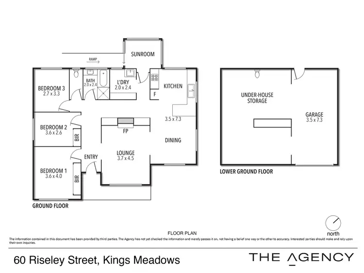 Floorplan of Homely house listing, 60 Riseley Street, Kings Meadows TAS 7249