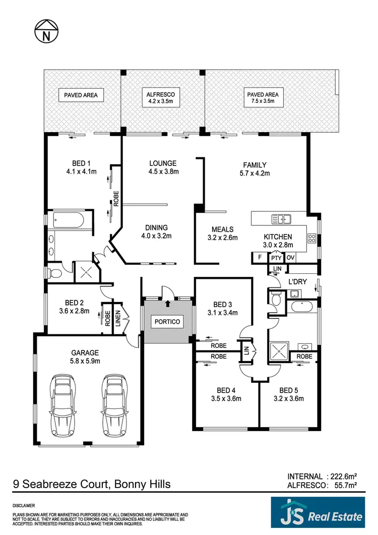 Floorplan of Homely house listing, 9 Seabreeze Court, Bonny Hills NSW 2445