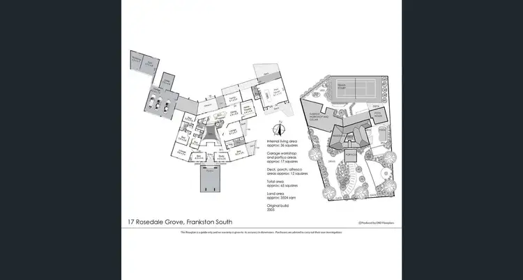 Floorplan of Homely house listing, 17 Rosedale Grove, Frankston South VIC 3199