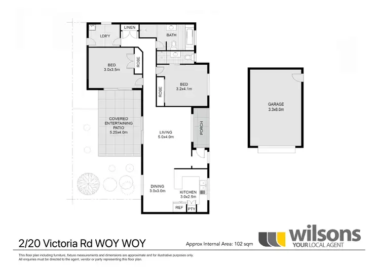 Floorplan of Homely villa listing, 2/20 Victoria Road, Woy Woy NSW 2256