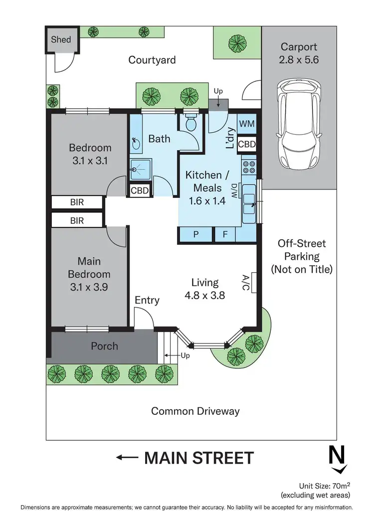 Floorplan of Homely unit listing, 2/100 Main Street, Blackburn VIC 3130