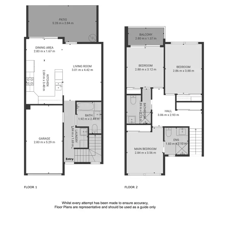 Floorplan of Homely townhouse listing, 8/19 Wallace Street South, Caboolture QLD 4510