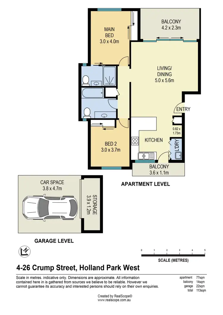 Floorplan of Homely unit listing, 4/26 Crump Street, Holland Park West QLD 4121