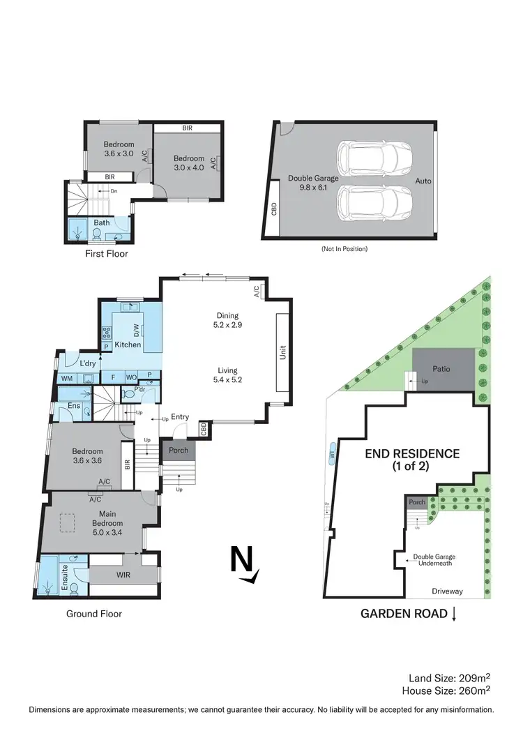 Floorplan of Homely townhouse listing, 2/14 Garden Road, Camberwell VIC 3124
