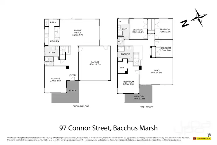Floorplan of Homely house listing, 97 Connor Street, Bacchus Marsh VIC 3340