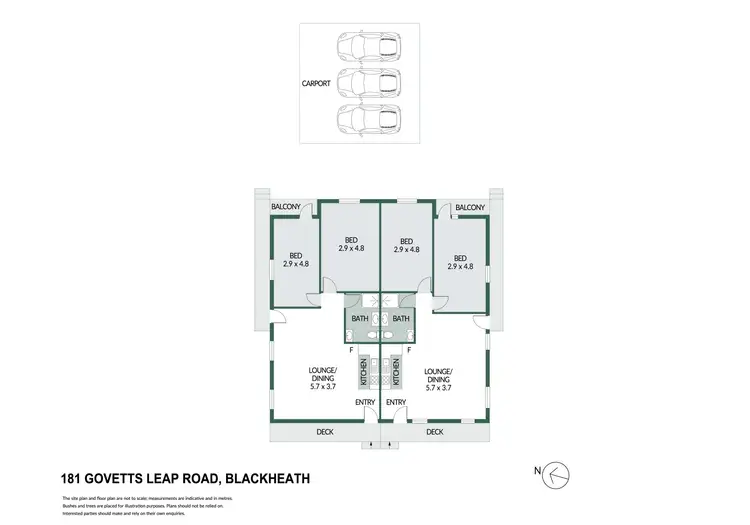Floorplan of Homely house listing, 1 & 2/181 Govetts Leap Road, Blackheath NSW 2785