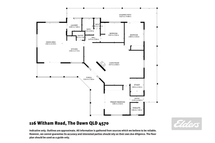 Floorplan of Homely rural property listing, 116 Witham Road, The Dawn QLD 4570