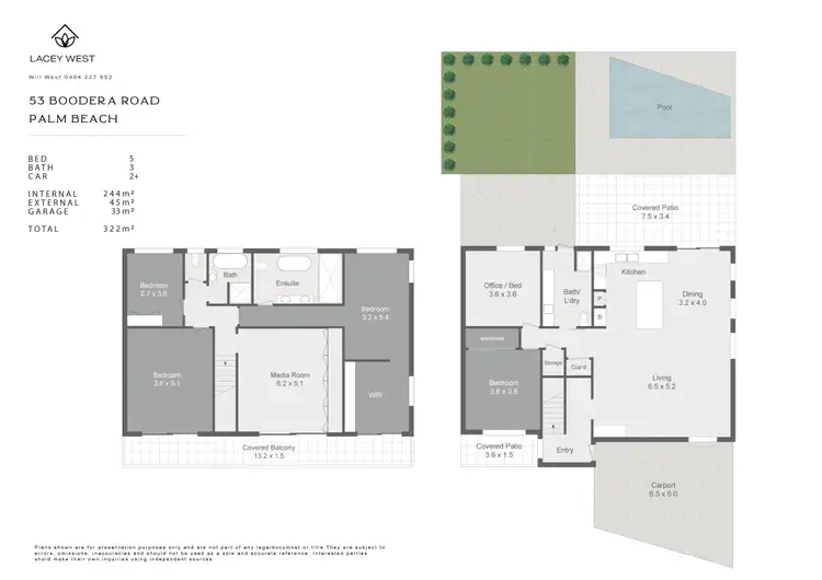 Floorplan of Homely house listing, 53 Boodera Road, Palm Beach QLD 4221