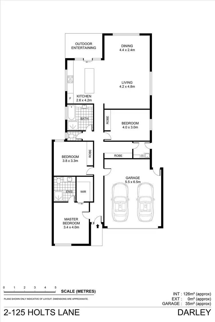 Floorplan of Homely unit listing, 2/125 Holts Lane, Darley VIC 3340