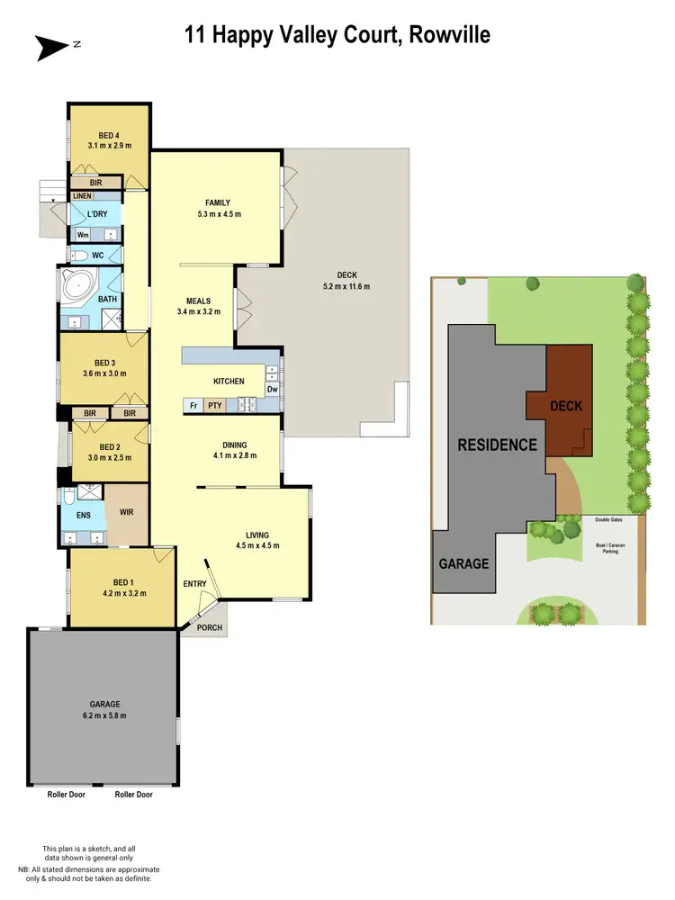 Floorplan of Homely house listing, 11 Happy Valley Court, Rowville VIC 3178