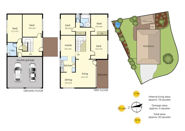 Floorplan of Homely house listing, 23 Havana Crescent, Frankston VIC 3199