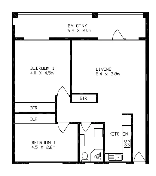 Floorplan of Homely apartment listing, 8/45 Broad Street, Marden SA 5070