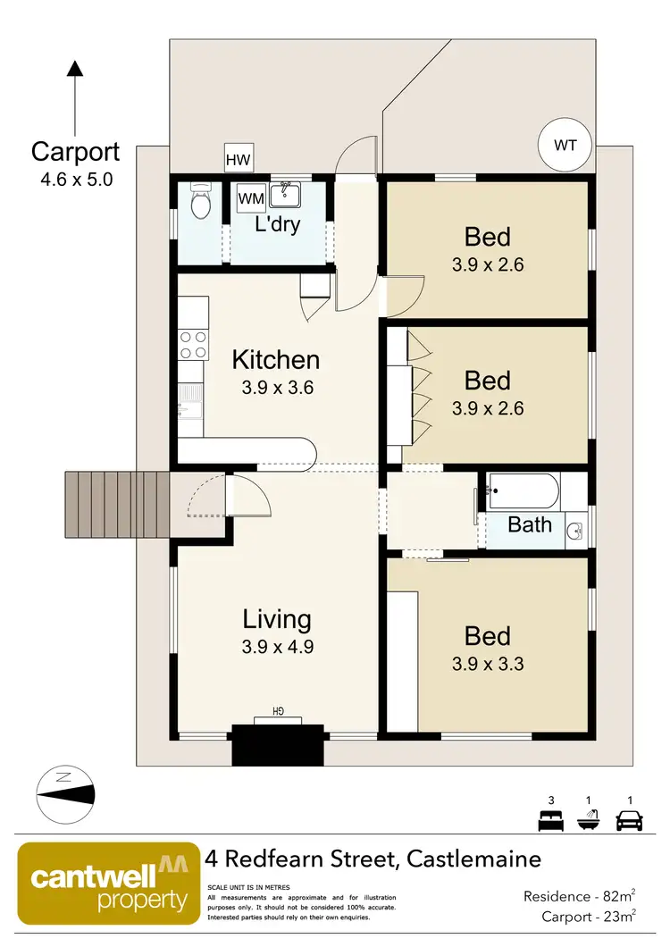 Floorplan of Homely house listing, 4 Redfearn Street, Castlemaine VIC 3450