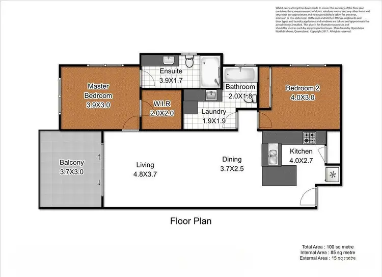 Floorplan of Homely apartment listing, 7/34 Emsworth Street, Wynnum QLD 4178