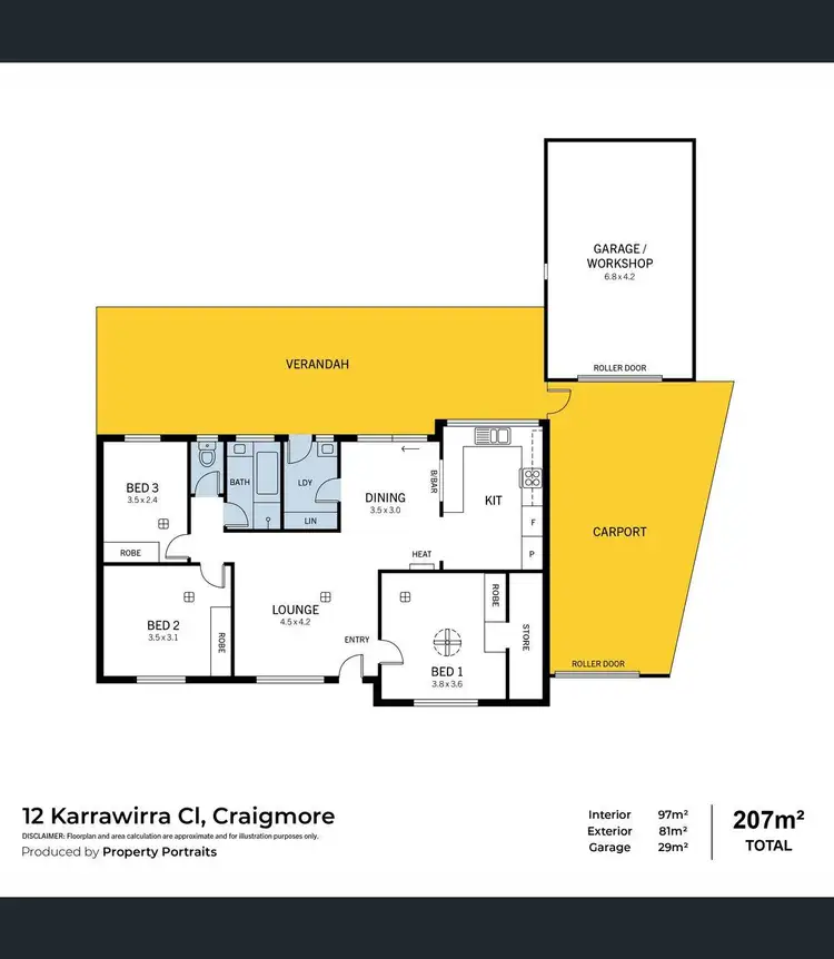 Floorplan of Homely house listing, 12 Karrawirra Close, Craigmore SA 5114