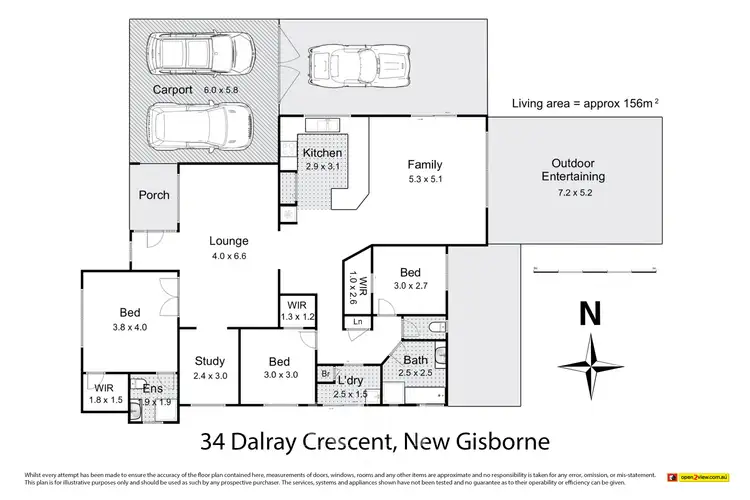 Floorplan of Homely house listing, 34 Dalray Crescent, New Gisborne VIC 3438