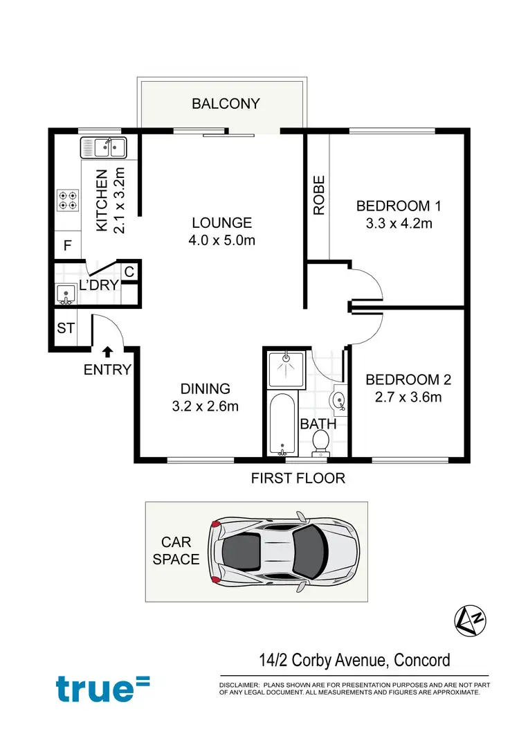 Floorplan of Homely apartment listing, 14/2 Corby Avenue, Concord NSW 2137