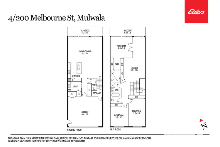 Floorplan of Homely townhouse listing, 4/200 Melbourne Street, Mulwala NSW 2647
