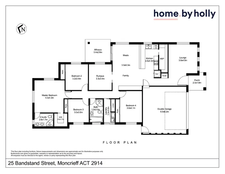 Floorplan of Homely house listing, 25 Bandstand Street, Moncrieff ACT 2914