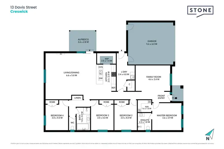 Floorplan of Homely house listing, 13 Davis Street, Creswick VIC 3363