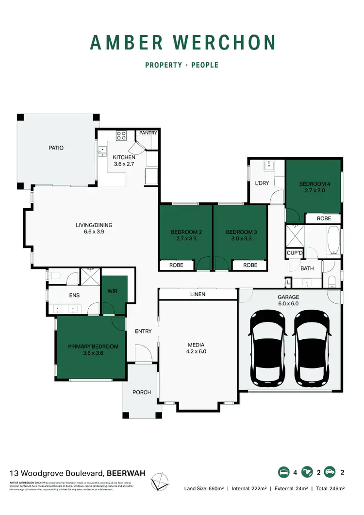 Floorplan of Homely house listing, 13 Woodgrove Boulevard, Beerwah QLD 4519